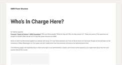 Desktop Screenshot of powerstructure.umwblogs.org