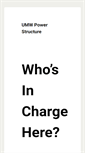 Mobile Screenshot of powerstructure.umwblogs.org