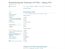 Tablet Screenshot of civilwarmemory.umwblogs.org