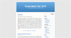Desktop Screenshot of eschermathfall2010.umwblogs.org
