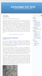 Mobile Screenshot of eschermathfall2010.umwblogs.org