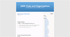 Desktop Screenshot of clubs.umwblogs.org