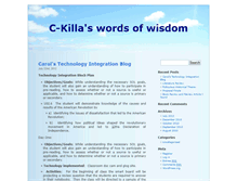 Tablet Screenshot of ckilla.umwblogs.org