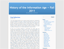 Tablet Screenshot of infoage.umwblogs.org