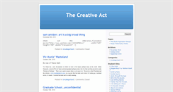 Desktop Screenshot of creativeact.umwblogs.org