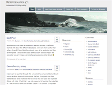 Tablet Screenshot of bioinformatics.umwblogs.org
