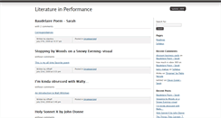 Desktop Screenshot of litinperformance.umwblogs.org