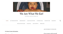 Desktop Screenshot of americanfood.umwblogs.org