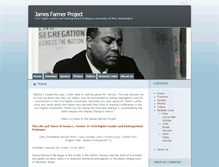 Tablet Screenshot of jamesfarmer.umwblogs.org