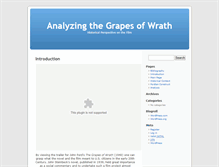 Tablet Screenshot of grapesofwrath.umwblogs.org