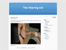Tablet Screenshot of hearingaid.umwblogs.org