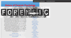 Desktop Screenshot of forensicpsych.umwblogs.org