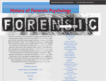 Tablet Screenshot of forensicpsych.umwblogs.org