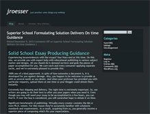 Tablet Screenshot of jroesser.umwblogs.org