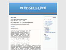 Tablet Screenshot of notablog.umwblogs.org
