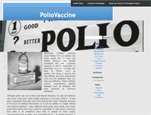 Tablet Screenshot of poliovaccine.umwblogs.org