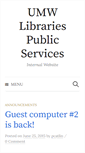 Mobile Screenshot of libraries.umwblogs.org