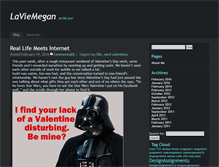 Tablet Screenshot of laviemegan.umwblogs.org