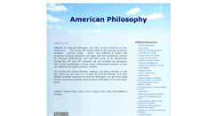 Desktop Screenshot of americanphilosophy.umwblogs.org