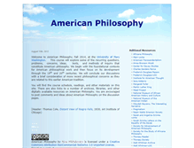 Tablet Screenshot of americanphilosophy.umwblogs.org