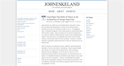 Desktop Screenshot of johneskeland.umwblogs.org