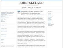 Tablet Screenshot of johneskeland.umwblogs.org