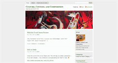 Desktop Screenshot of cultureandcontext.umwblogs.org