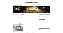 Desktop Screenshot of giantproductions.umwblogs.org