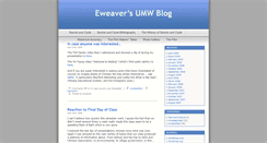 Desktop Screenshot of eweaver.umwblogs.org