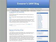 Tablet Screenshot of eweaver.umwblogs.org