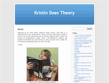 Tablet Screenshot of kristindoestheory.umwblogs.org