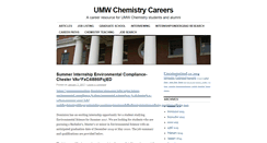 Desktop Screenshot of chemcareers.umwblogs.org