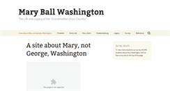 Desktop Screenshot of maryballwash.umwblogs.org