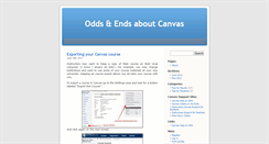 Desktop Screenshot of canvastips.umwblogs.org