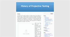 Desktop Screenshot of projectivetests.umwblogs.org