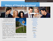 Tablet Screenshot of emergingadulthood.umwblogs.org