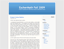 Tablet Screenshot of eschermathfall2009.umwblogs.org