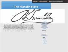 Tablet Screenshot of franklinstove.umwblogs.org